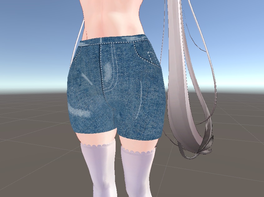 舞夜ちゃん用デニムショートパンツ