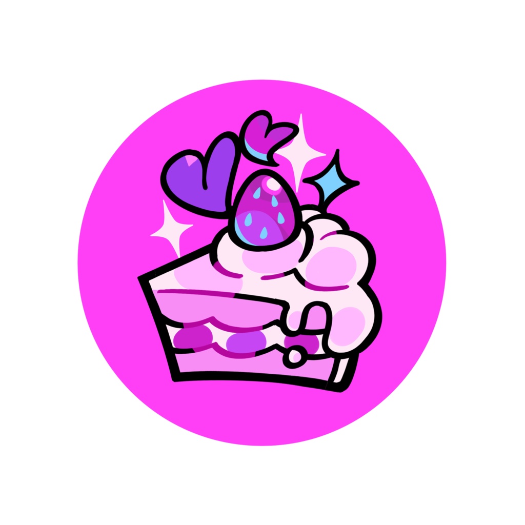 缶バッジ　ケーキ