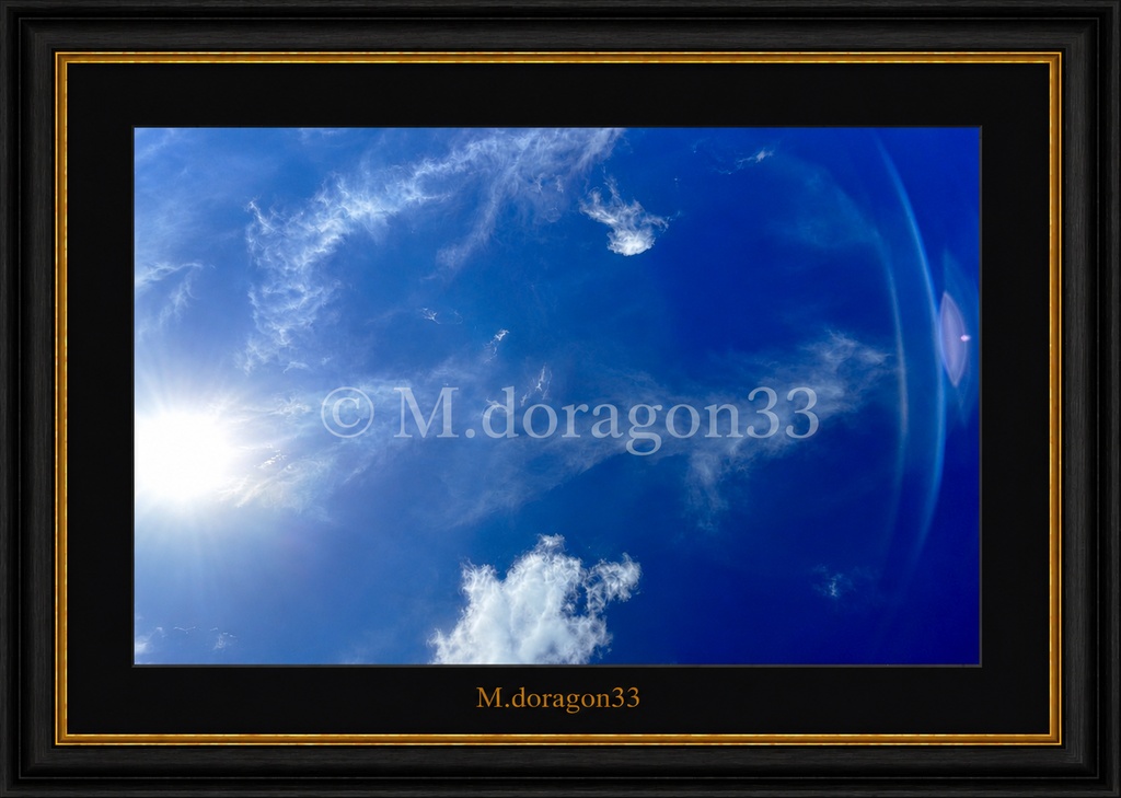 【龍アート｜A4】高次元の光を宿す写真作品｜手書き龍シンボル付き（一点もの）