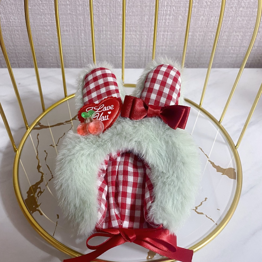 ぬい服 うさ耳 ニット帽 帽子 被り物 10cm