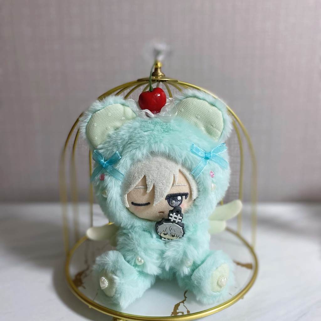 おすわりぬい服 クリームソーダ ミントグリーン ちびぐるみ