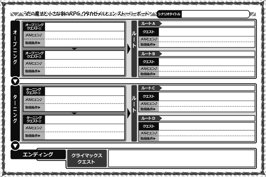 ウタカゼ&ウタカゼ・メルヒェン テンプレートセット