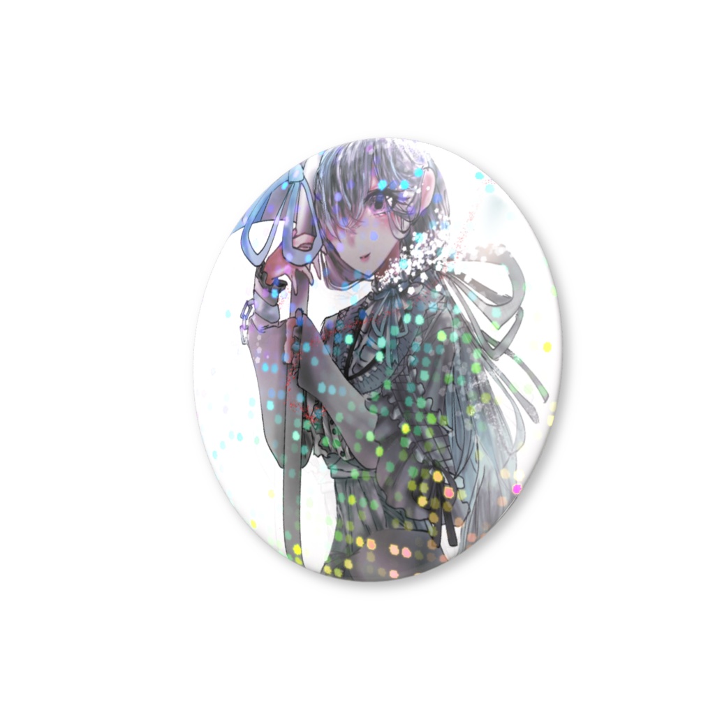 馬酔木ホログラム缶バッジ