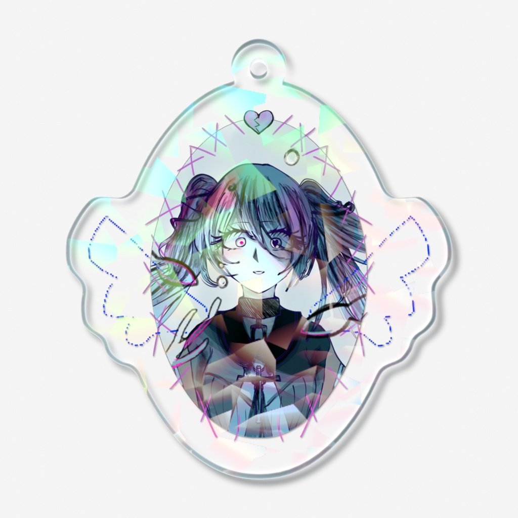 アジュガ　ホログラムアクキー