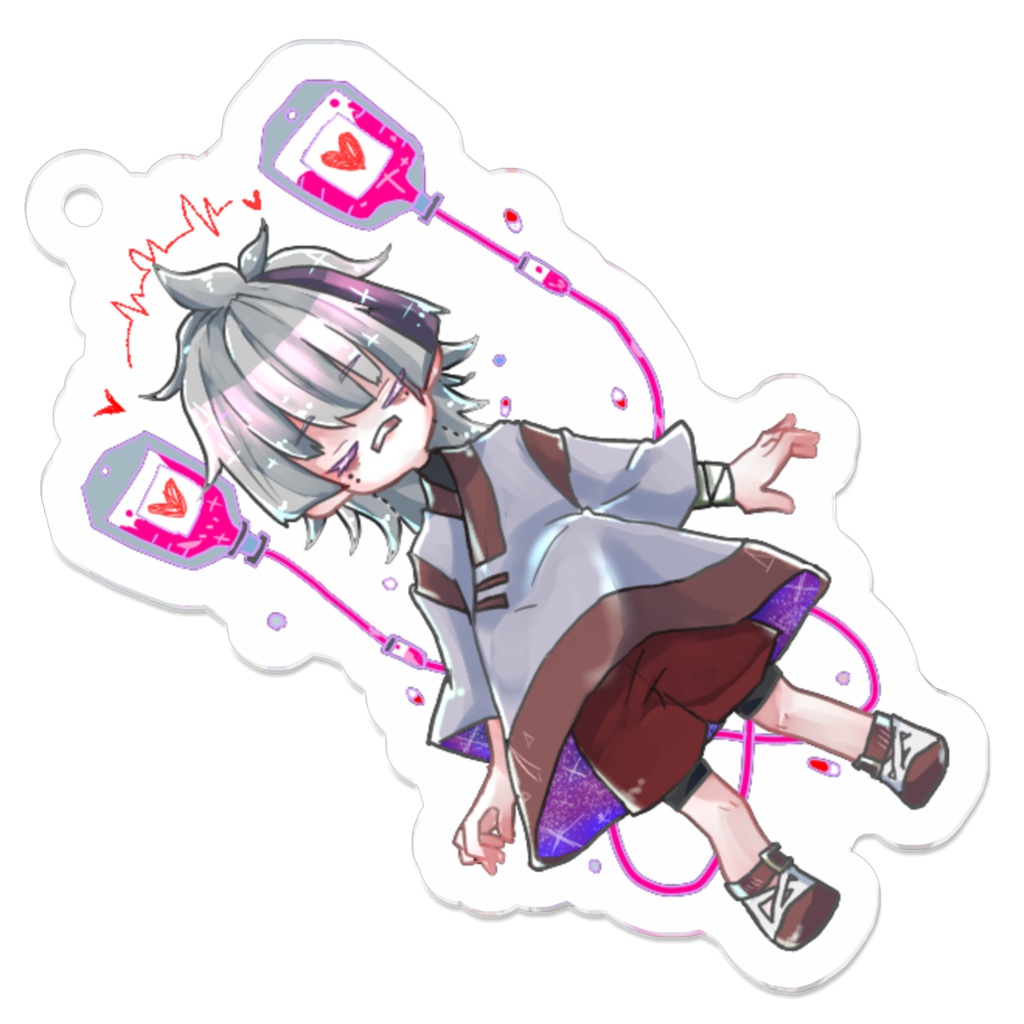 【UTAU】愚愛ワルイ，アクリルキーホルダー