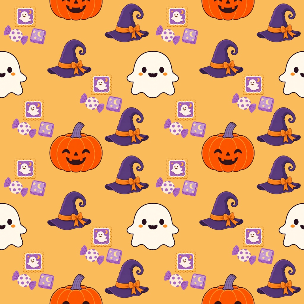 ハロウィン・大人かわいい・くすみカラー・3枚セット・2000×2000px