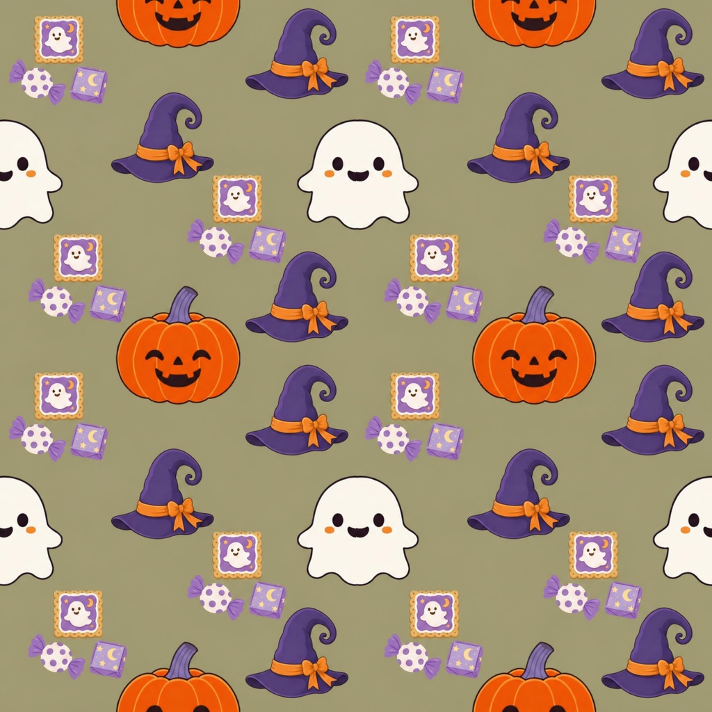 ハロウィン・大人かわいい・くすみカラー・3枚セット・2000×2000px
