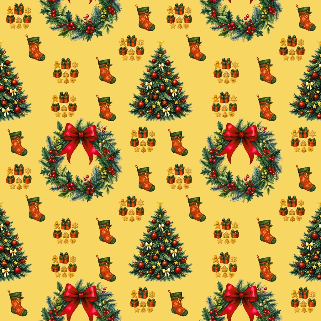 クリスマス柄・大人かわいい・くすみカラー・５枚セット・2000×2000px