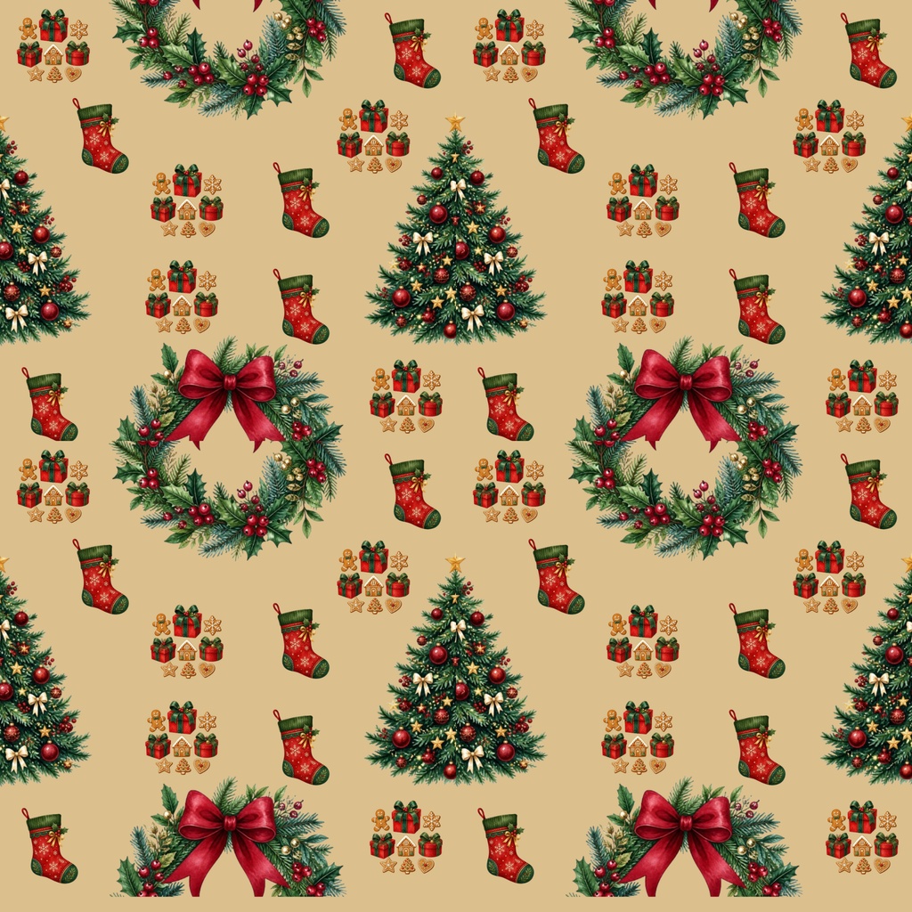 クリスマス柄・大人かわいい・くすみカラー・5枚セット・2000×2000px