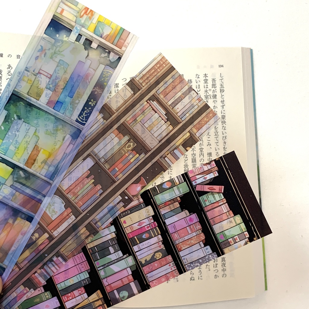 本棚の透明しおり 1枚