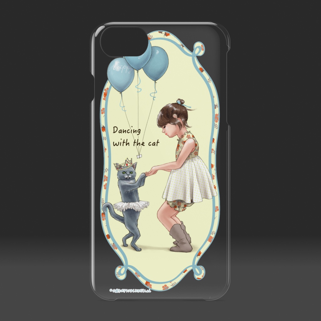 iPhone 6 / 7 / 8 / SE2(クリア/猫とダンス)