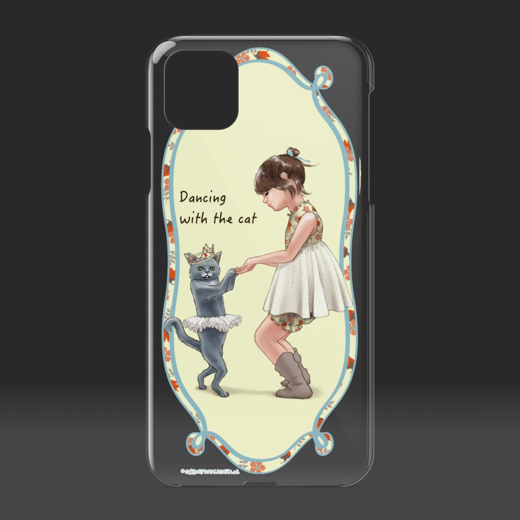 iPhone 11 ProMax(クリア/猫とダンス)