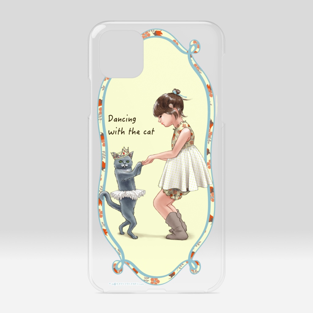 iPhone 11 ProMax(クリア/猫とダンス)
