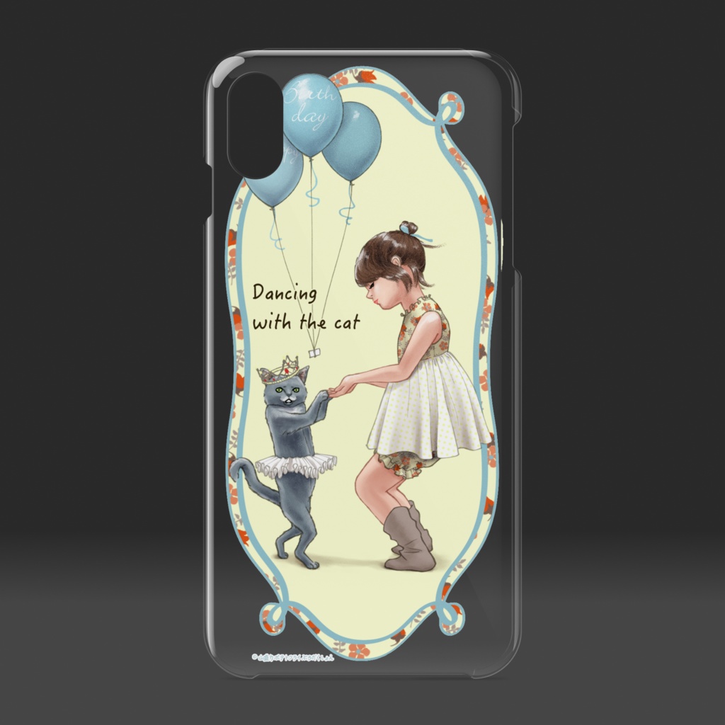 iPhone XSMax(クリア/猫とダンス)