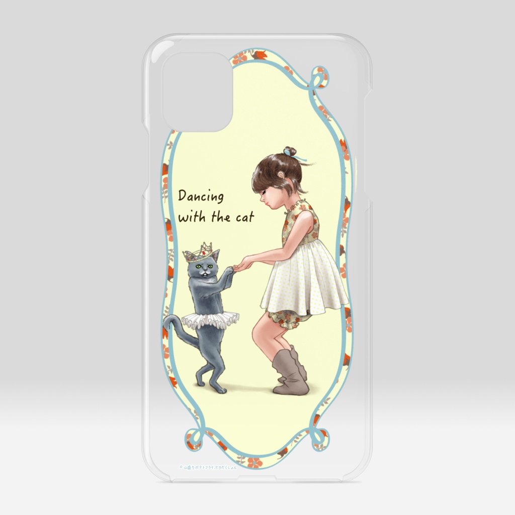 iPhone 11（クリア／猫とダンス）