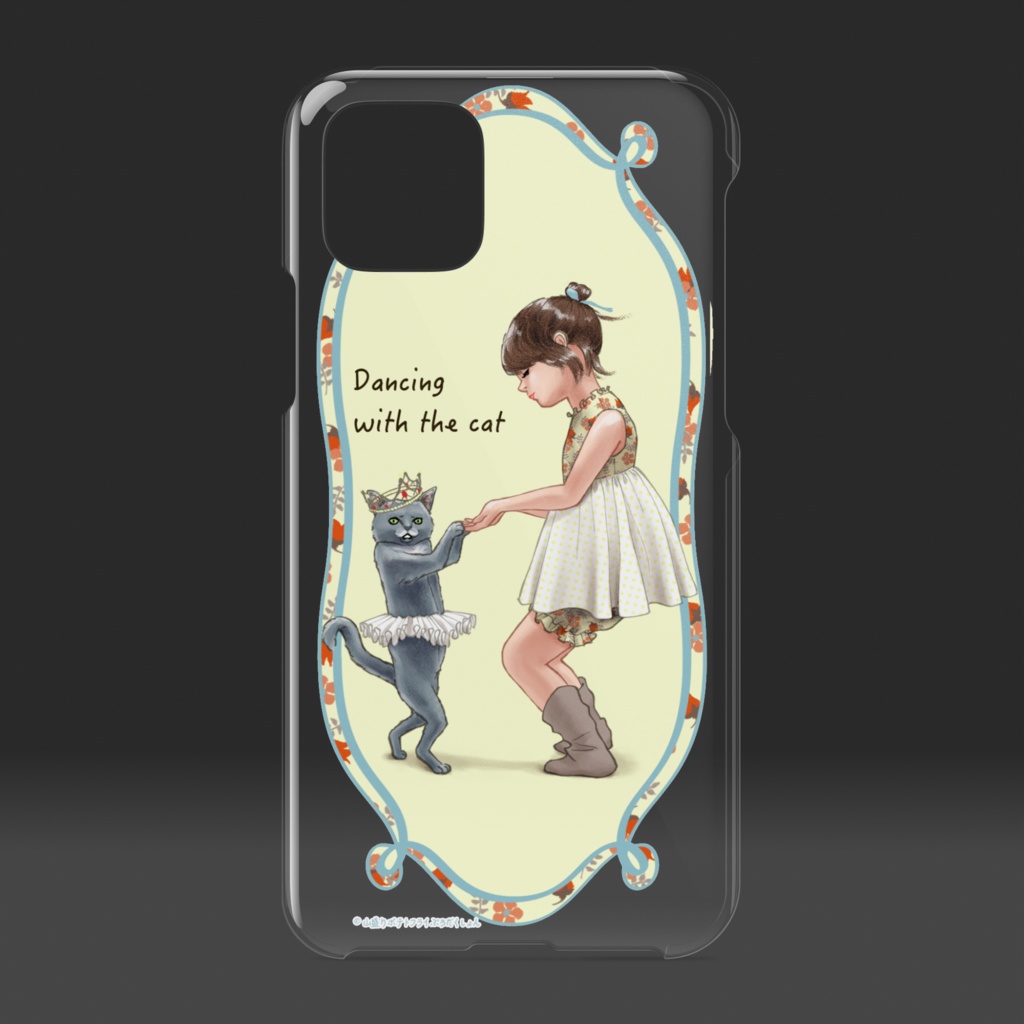 iPhone 11Pro(クリア/猫とダンス)