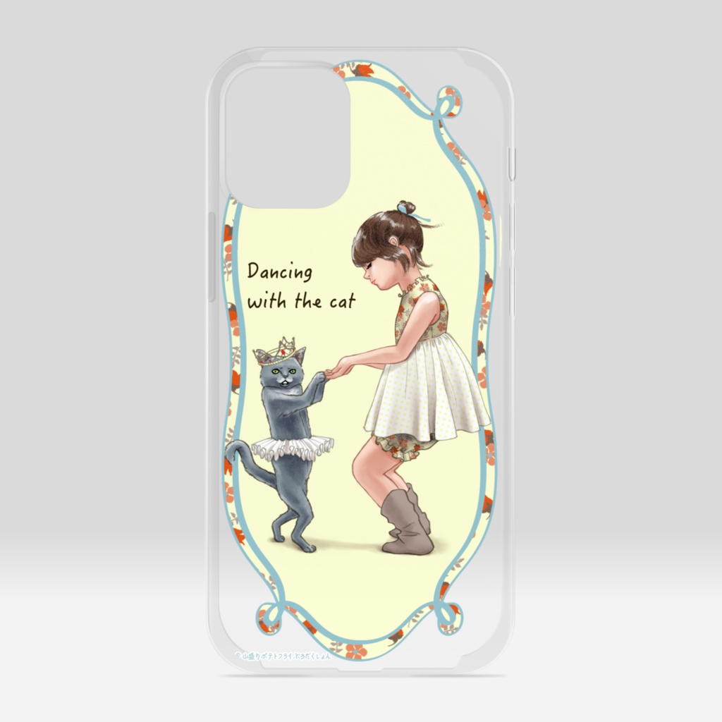 iPhone 12 mini(クリア/猫とダンス)