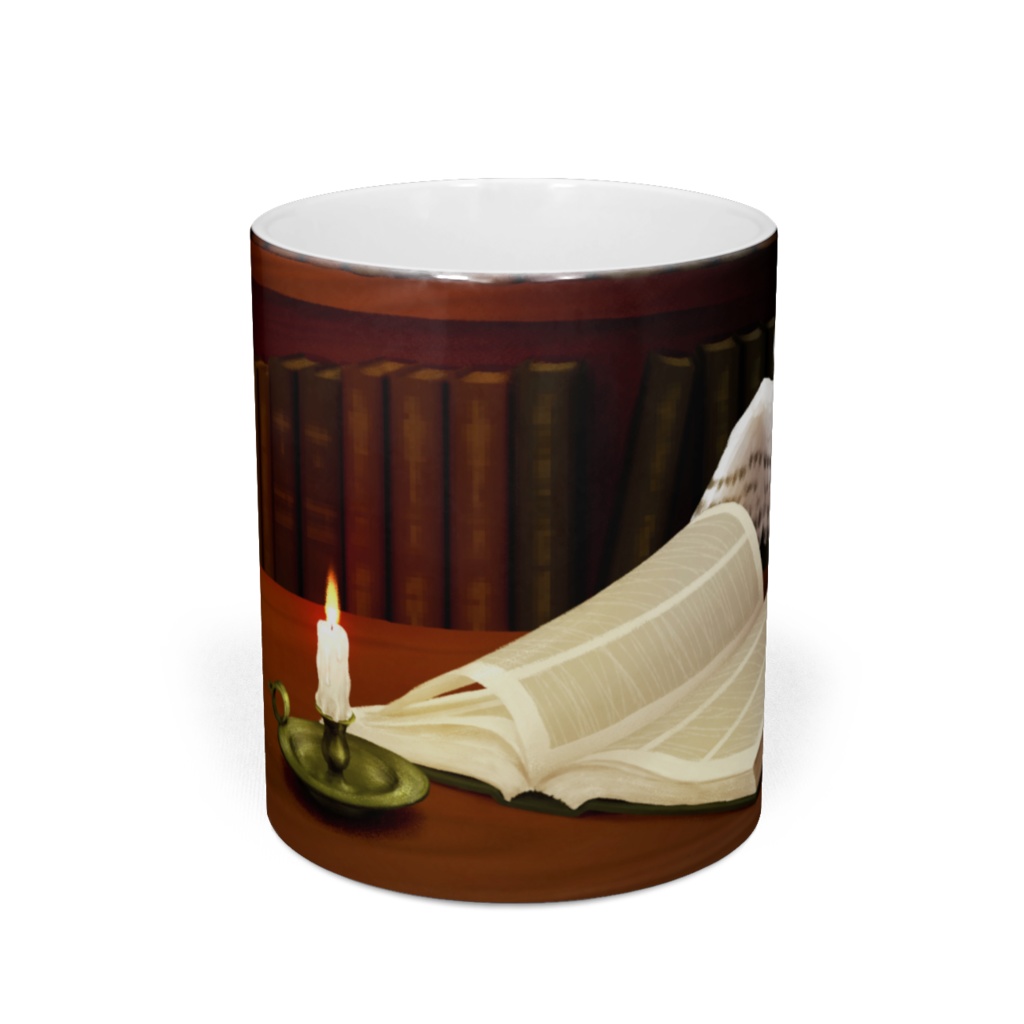 マグカップ(本とフクロウ)