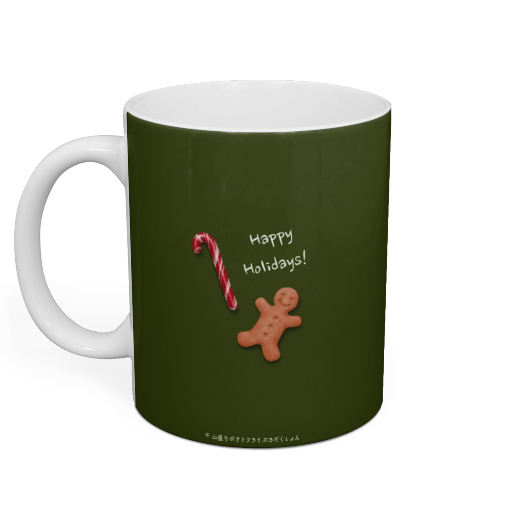 マグカップ(サンタクロース/緑)