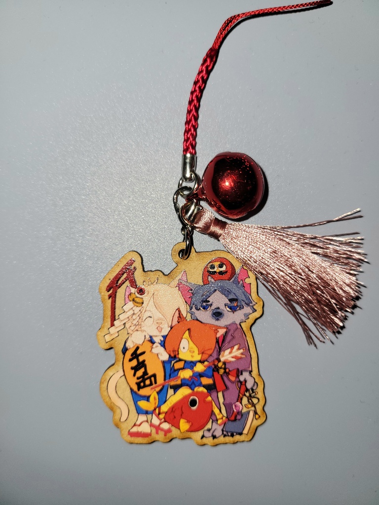 ふぉぜ風木製キーホルダー