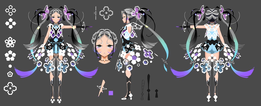 オリジナル3Dモデル『α』 #moonshot_alpha