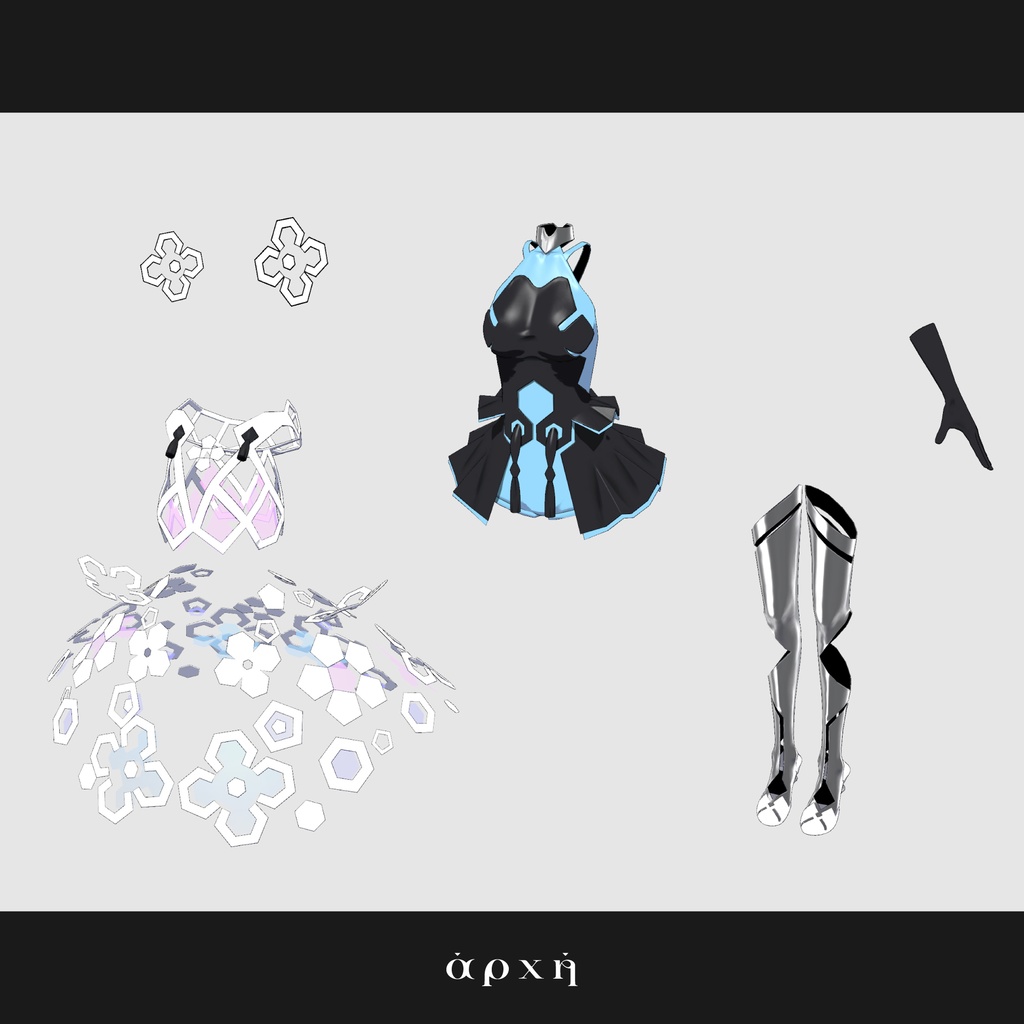 オリジナル3Dモデル『α』 #moonshot_alpha