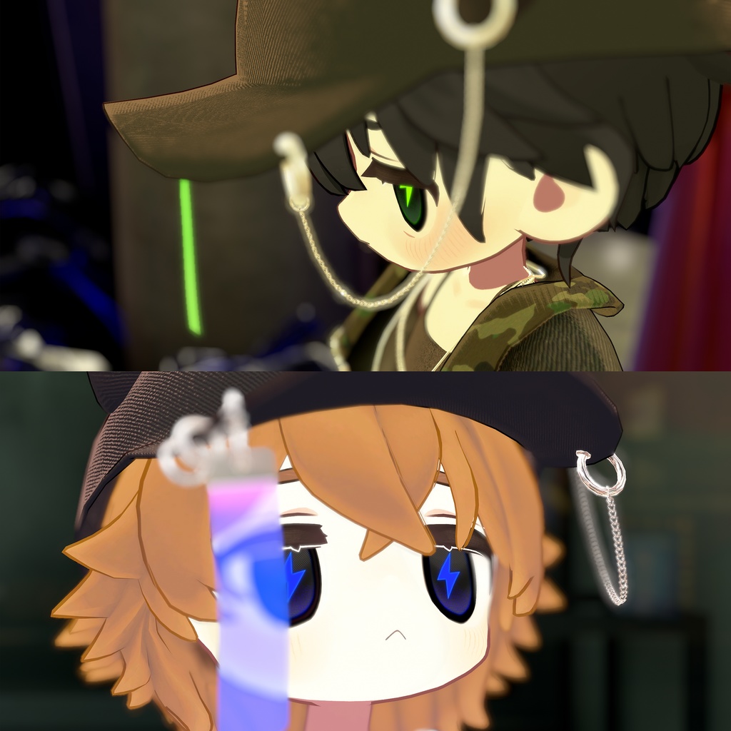 【キプフェル kipfel専用】ネオンイナズマアイテクスチャ