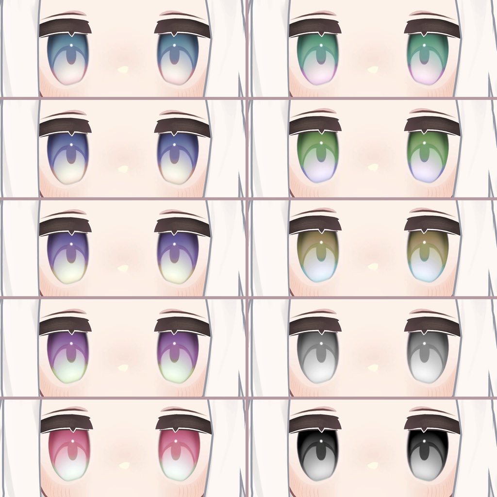 【キプフェル kipfel専用】淡めグラデーションアイテクスチャ