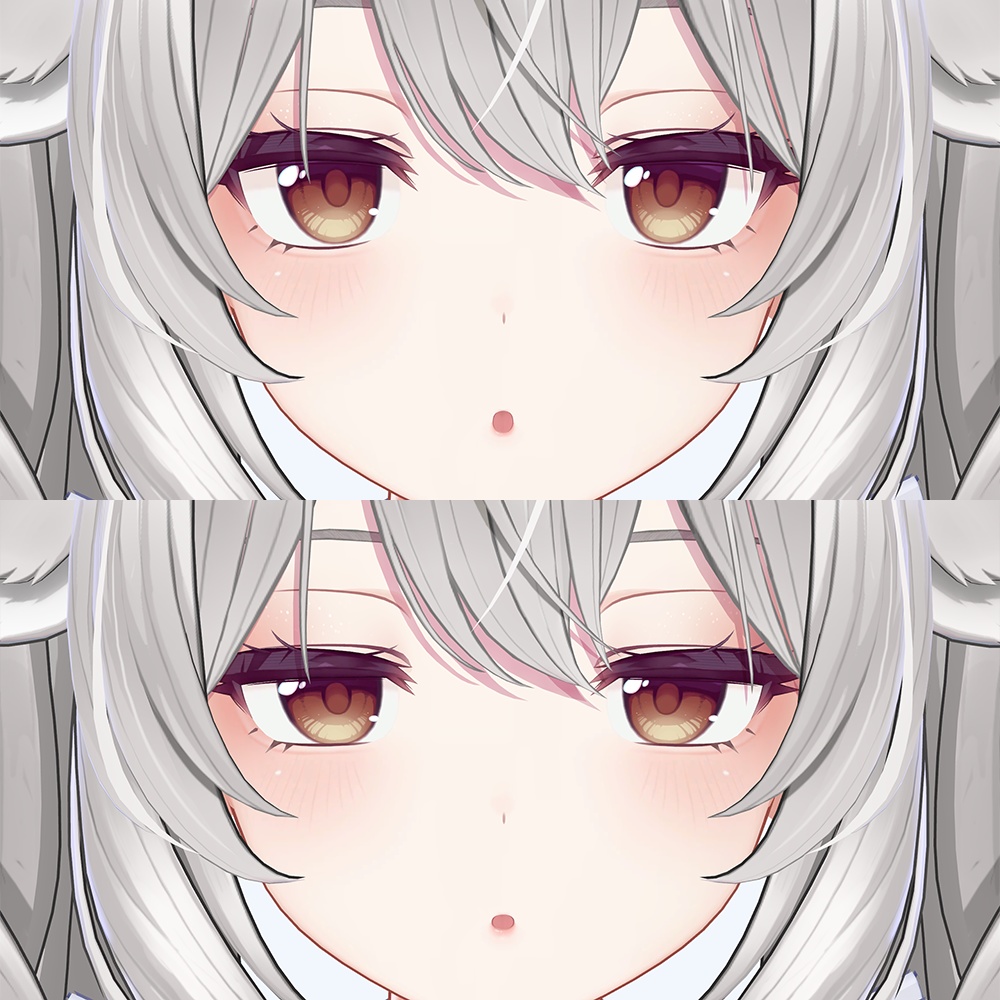 【ミルティナ Milltina専用】ほんのりラメアイメイク+リップメイクテクスチャ