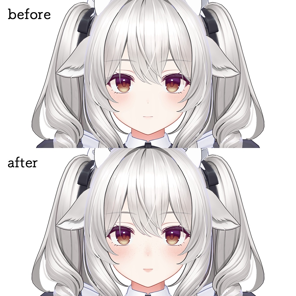 【ミルティナ Milltina専用】控えめそばかす+リップメイクテクスチャ