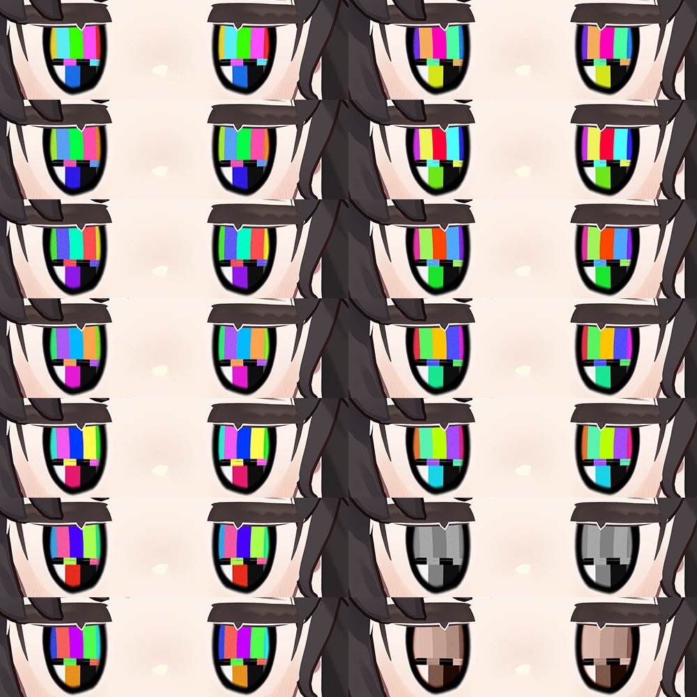 【キプフェル kipfel専用】TVノイズ風アイテクスチャ