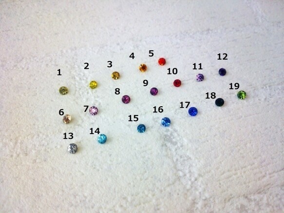 エレガントキーのヘアピン(ストーンカラー選べます)