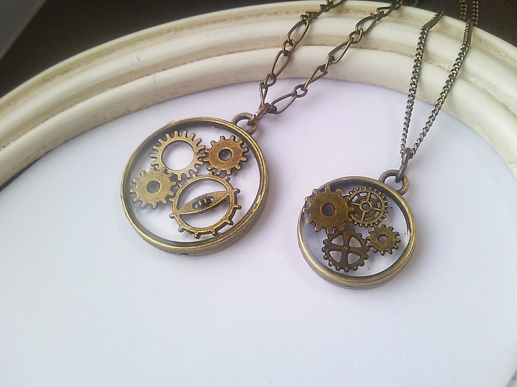 平歯車のネックレス(全2サイズ