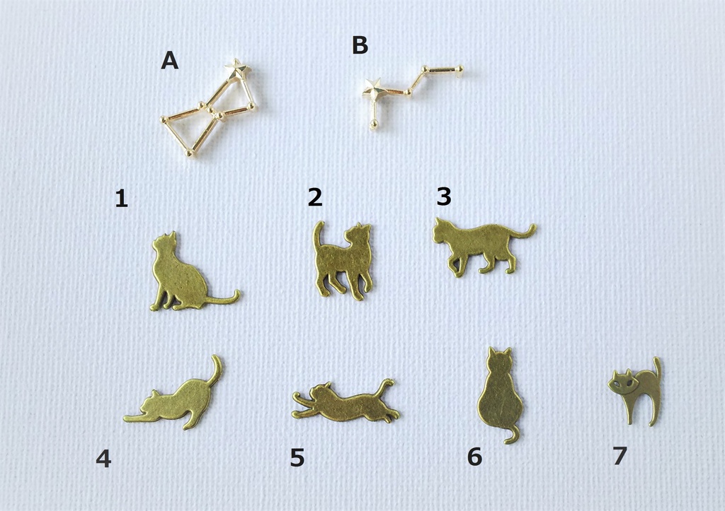 夜空の星とねこの名刺入れ(セミオーダー)