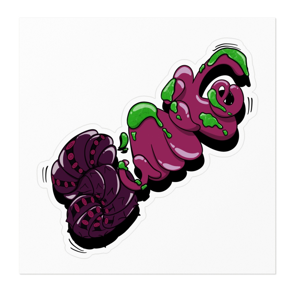 常世神 紫花 ステッカー