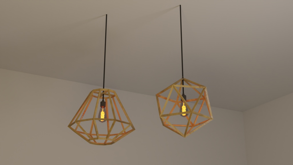 3DCG 【Pendant light】おしゃれなペンダントライト