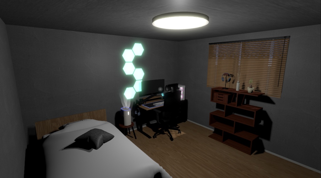 3DCG 【StylishGamingRoom】ゲーミングルーム