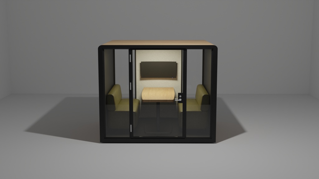 3DCG【TeleworkBooth_vo.1】テレワークブース
