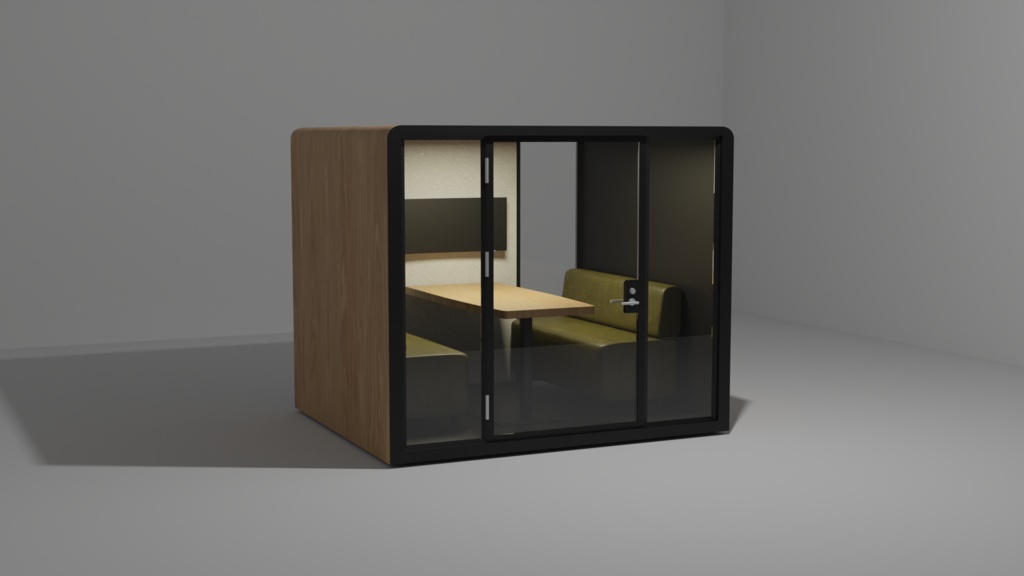 3DCG【TeleworkBooth_vo.1】テレワークブース