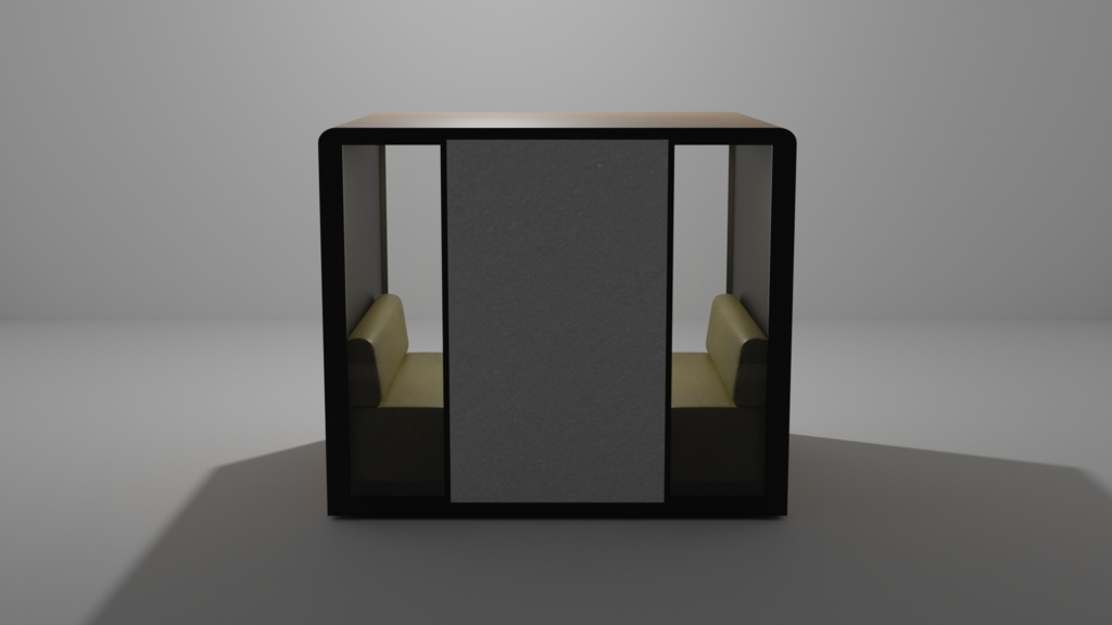 3DCG【TeleworkBooth_vo.1】テレワークブース