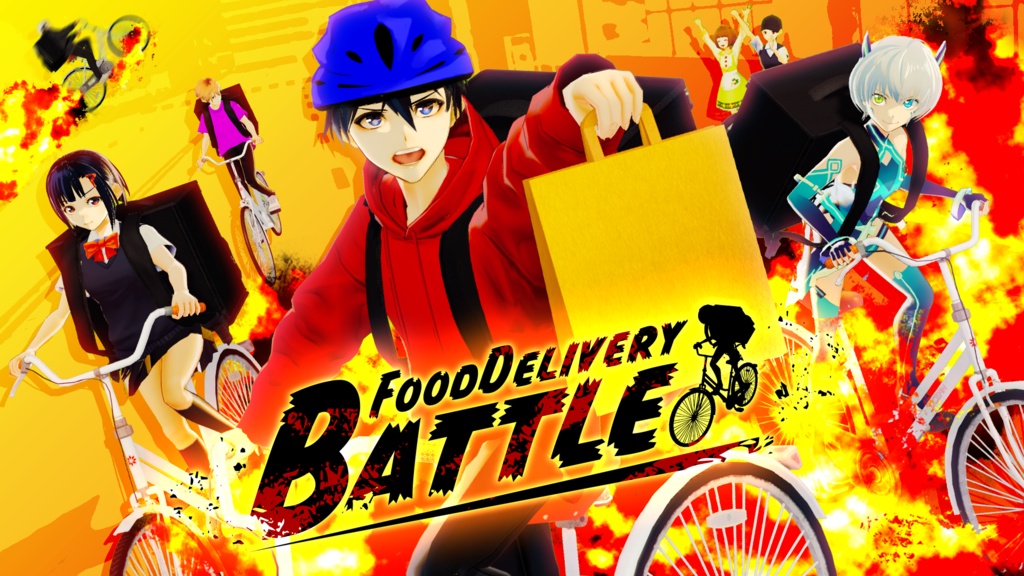 【フードデリバリーバトル公式】自転車ヘルメット