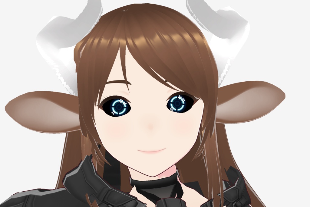 Blue Cyberpunk Robotic Eyes