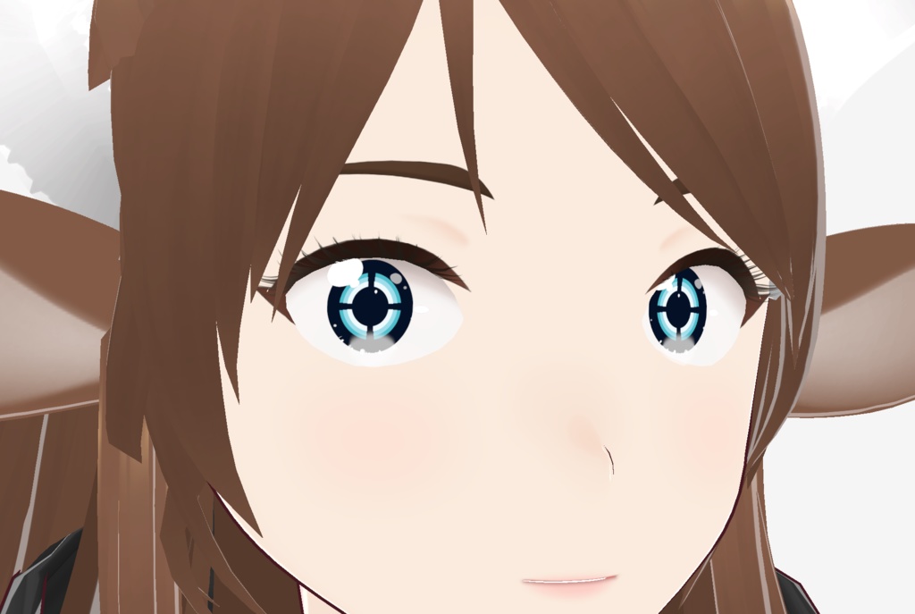 Blue Cyberpunk Robotic Eyes