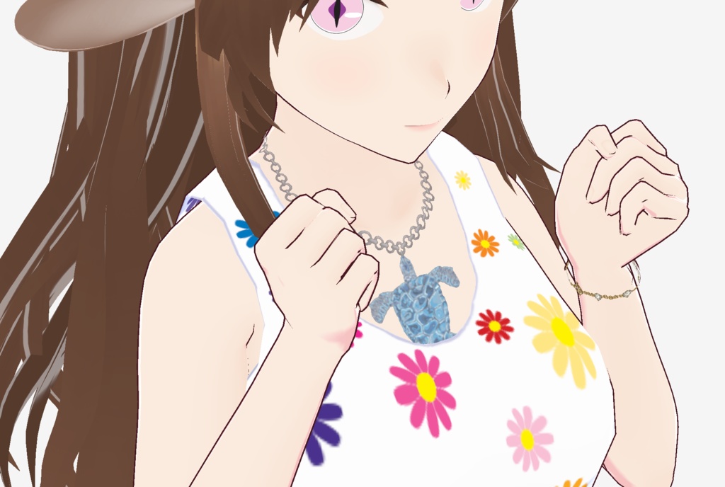 Vroid Turtle Necklace