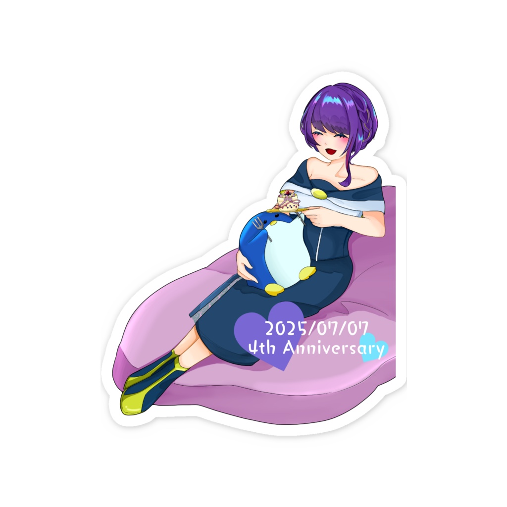 4周年記念ステッカー