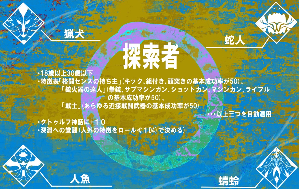 【COCシナリオ】異端者のパレエド【新規タイマン】