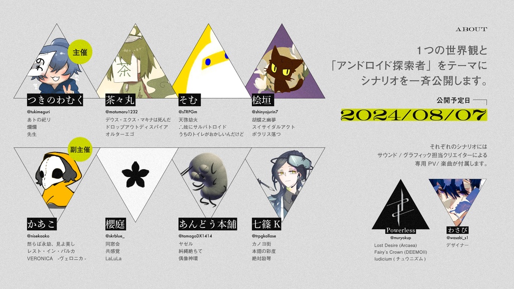 非公式世界観共有オムニバスCOCシナリオ企画「 #マキナ・カルタ 」主題歌集 SPLL:E195069