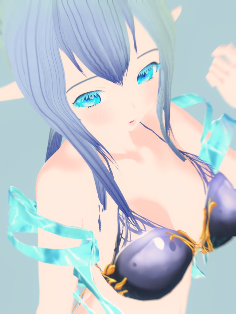 【VRoidカスタムアイテム】メタルビキニセット2022