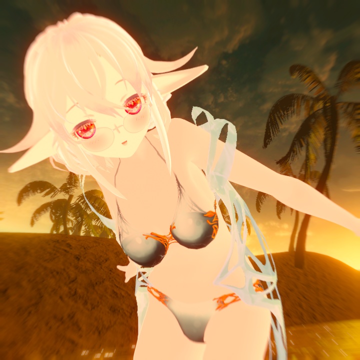 【VRoidカスタムアイテム】メタルビキニセット2022