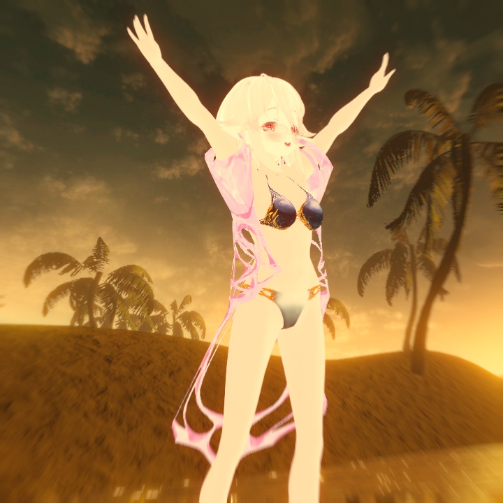 【VRoidカスタムアイテム】メタルビキニセット2022